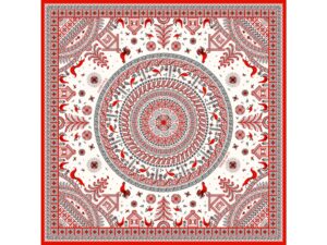 Платок «Мезенская роспись»