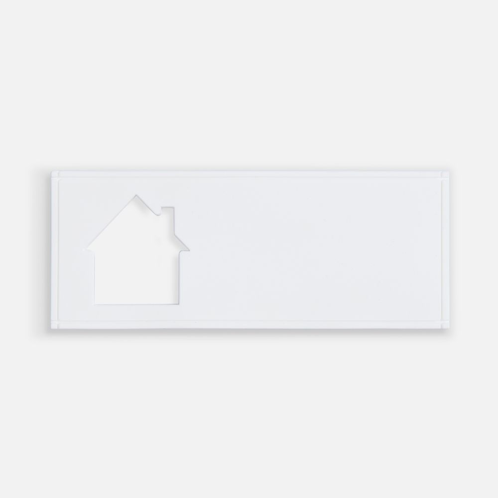 Лейбл из ПВХ с вырубкой «Дом»